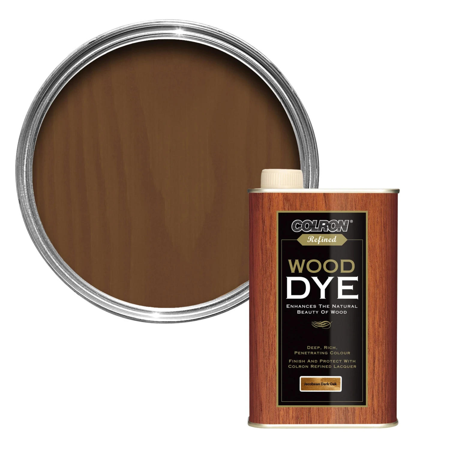 Colron Refined Jacobean Dark Oak Wood Dye, 0.25L