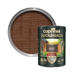 Cuprinol 5 Year Ducksback Harvest Brown Fence & Shed Treatment, 5L