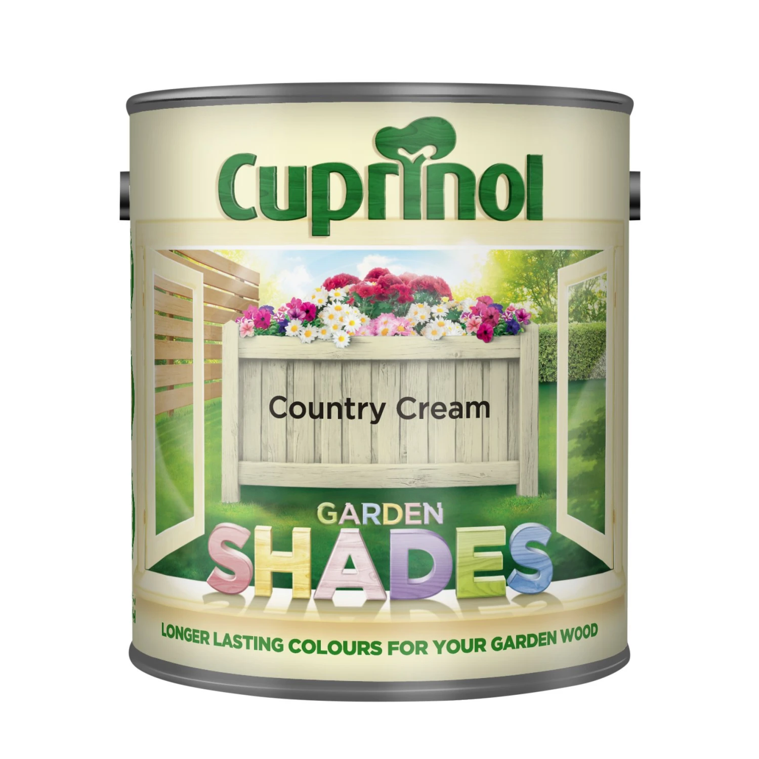 Cuprinol Garden Shades Country Cream Matt Multi-surface Exterior Wood Paint, 1L - Image 2