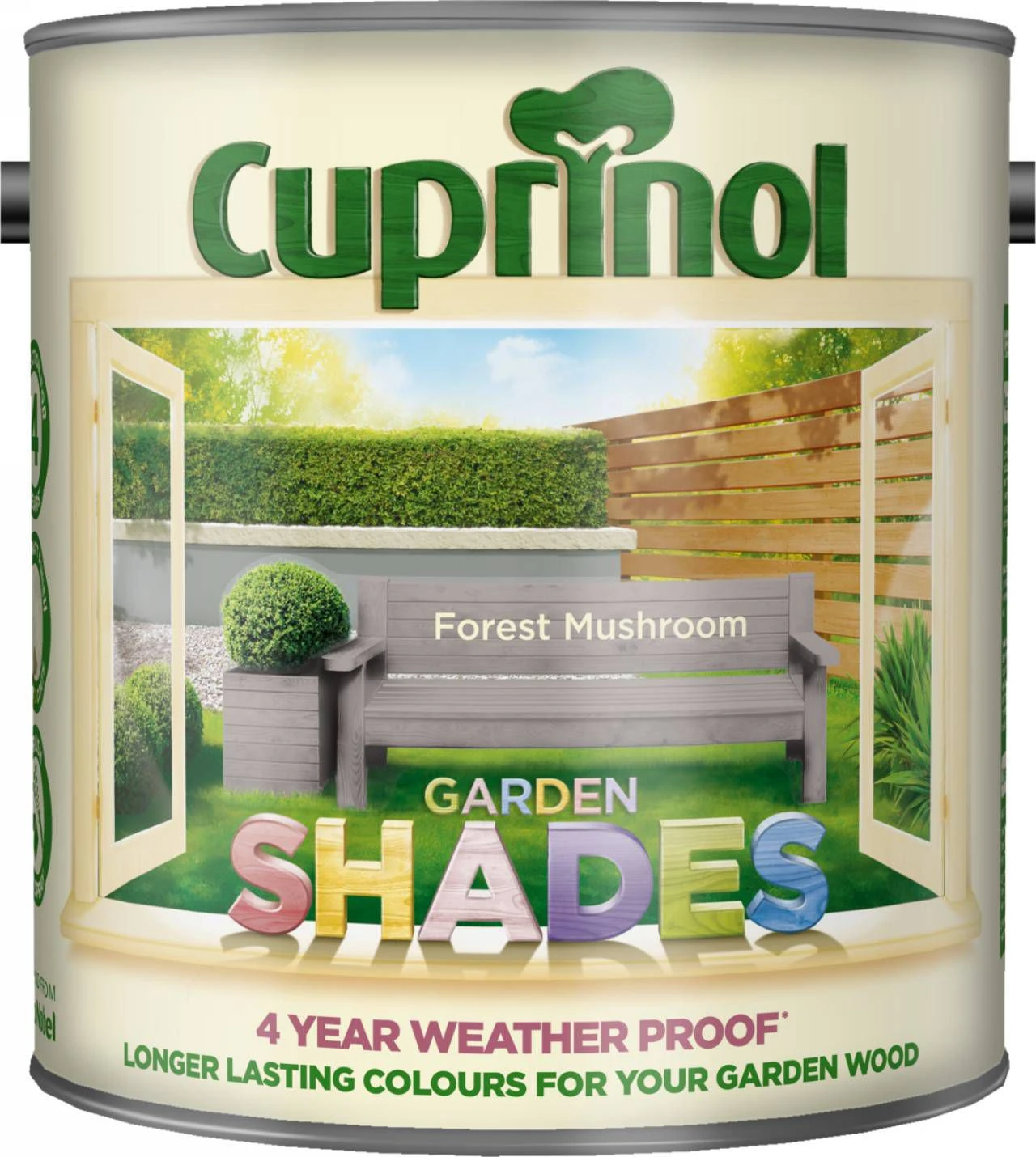 Cuprinol Garden Shades Forest Mushroom Matt Multi-surface Exterior Wood Paint, 2.5L - Image 2