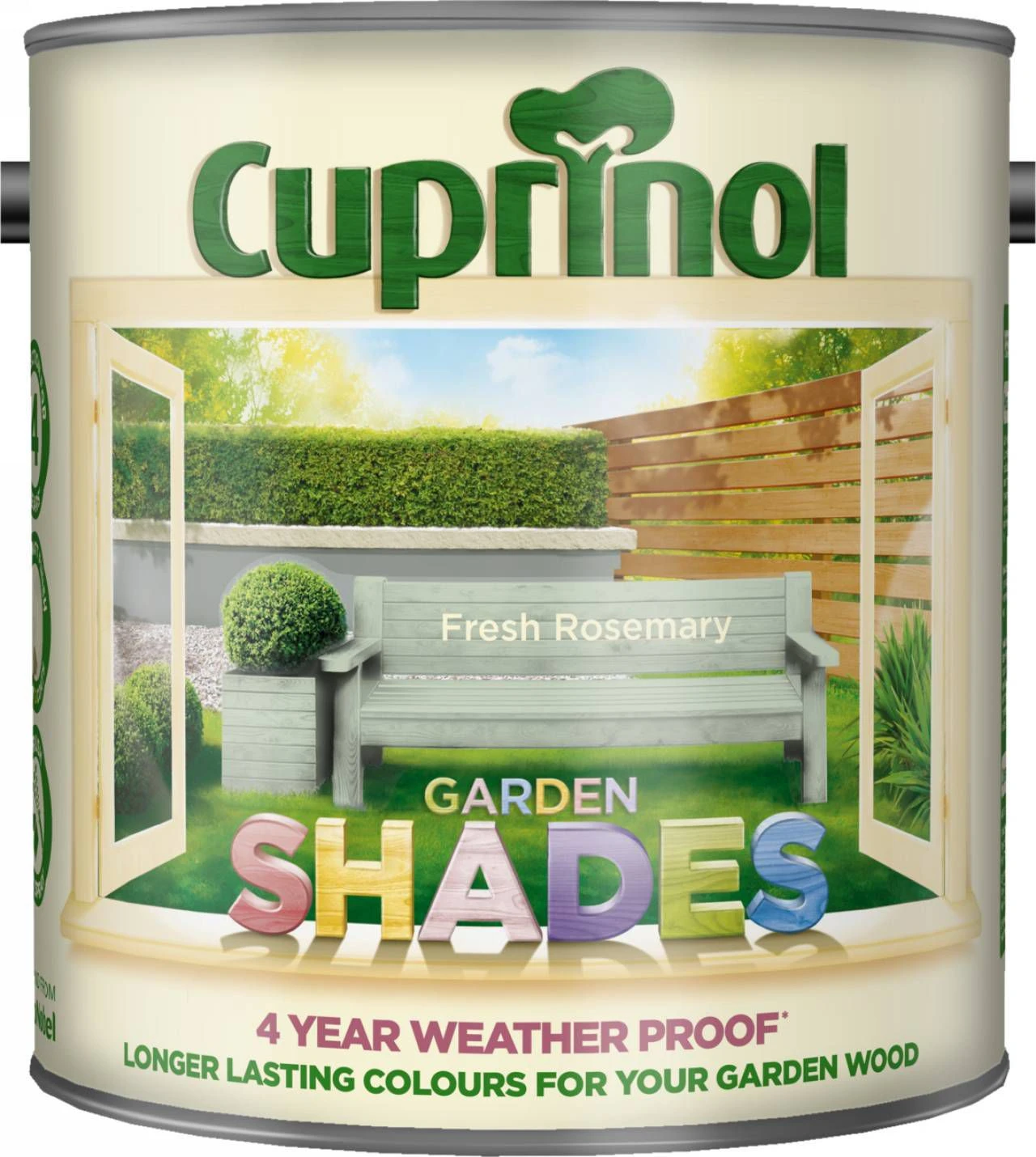 Cuprinol Garden Shades Fresh Rosemary Matt Multi-surface Exterior Wood Paint, 2.5L - Image 2
