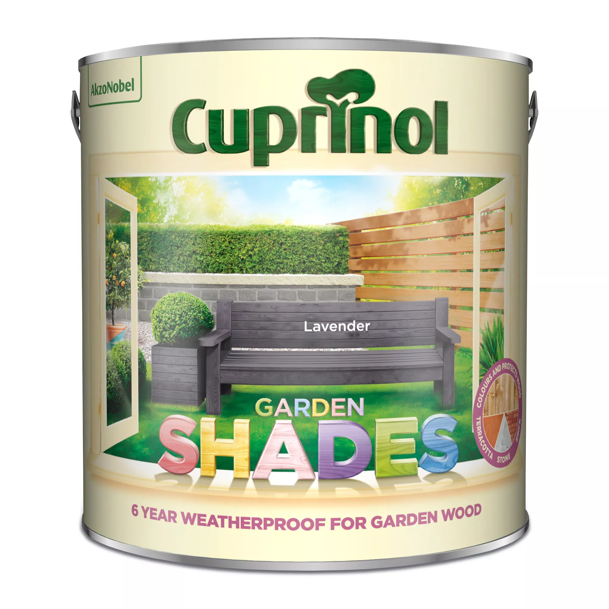 Cuprinol Garden Shades Lavender Matt Multi-surface Exterior Wood Paint, 2.5L - Image 2