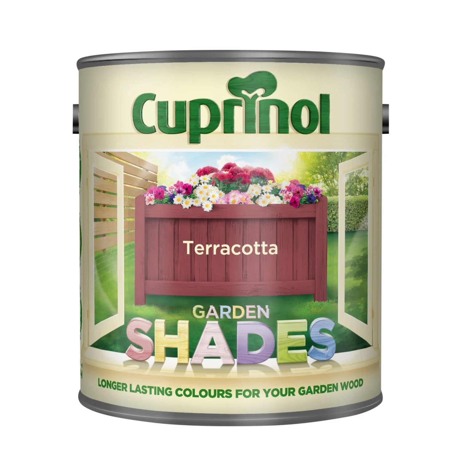 Cuprinol Garden Shades Terracotta Matt Multi-surface Exterior Wood Paint, 1L - Image 2