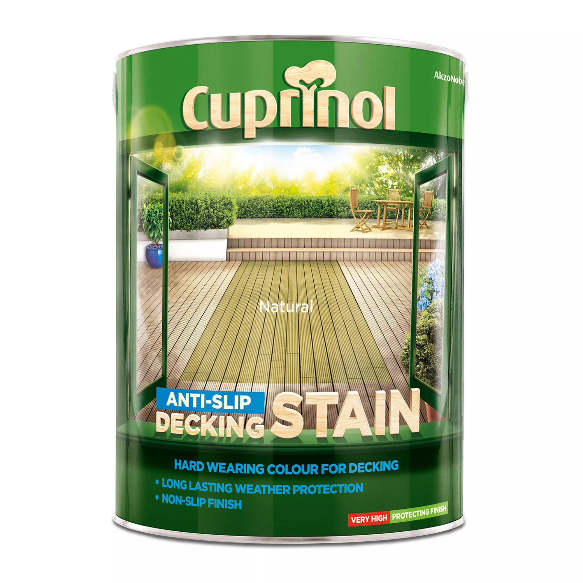 Cuprinol Natural Matt Decking Wood Stain, 5L - Image 2