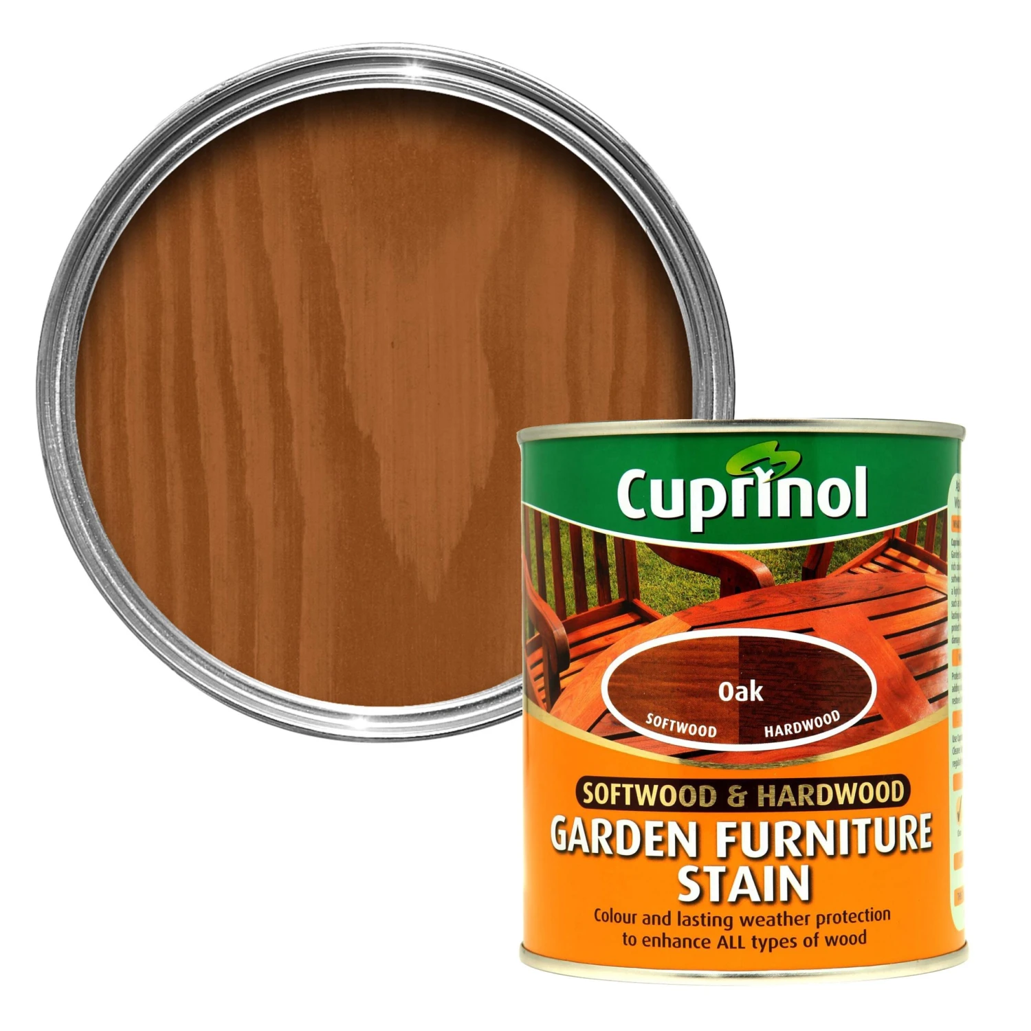 Cuprinol Softwood & Hardwood Oak Furniture Wood Stain, 750ml