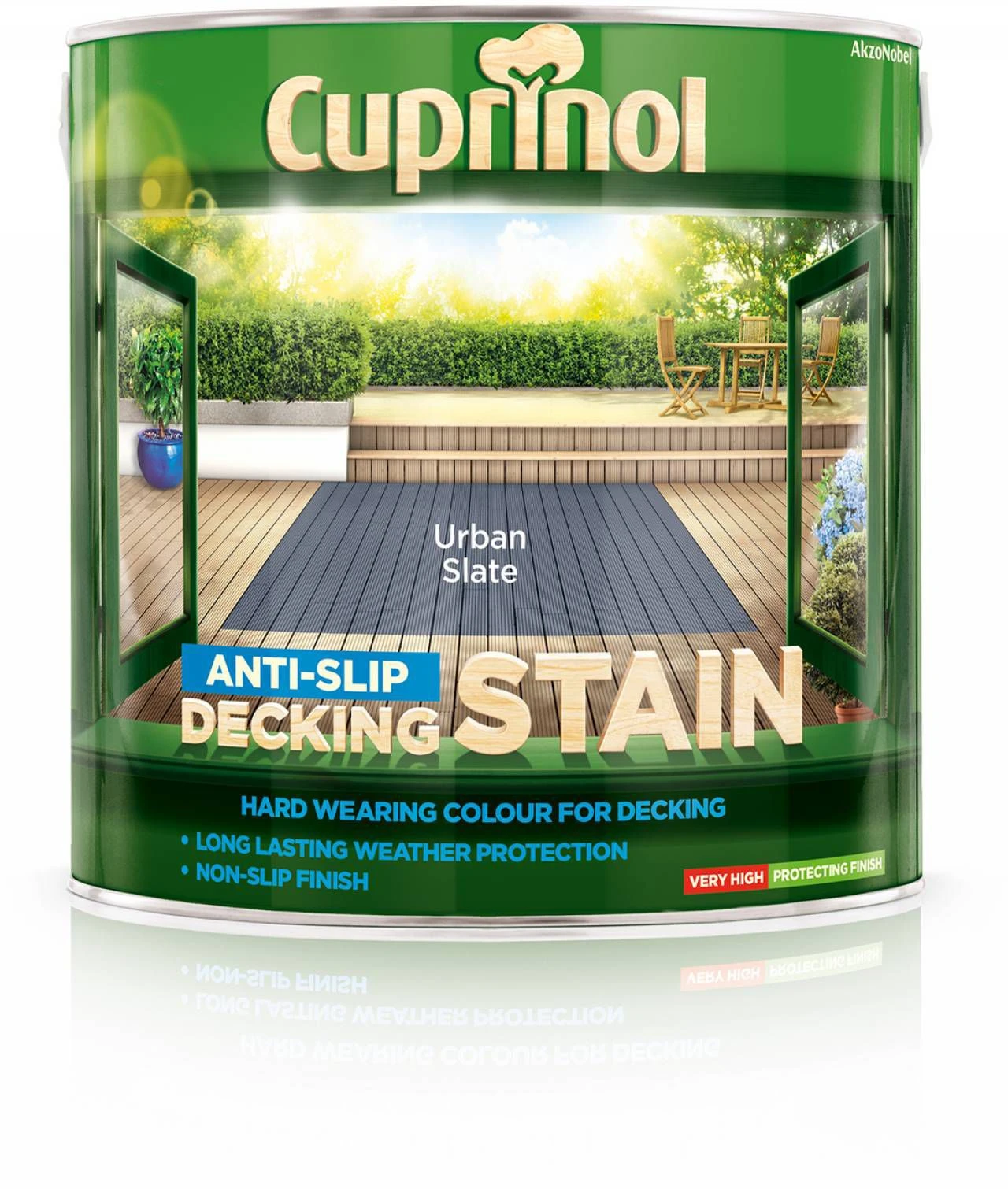 Cuprinol Urban Slate Matt Decking Wood Stain, 2.5L - Image 2