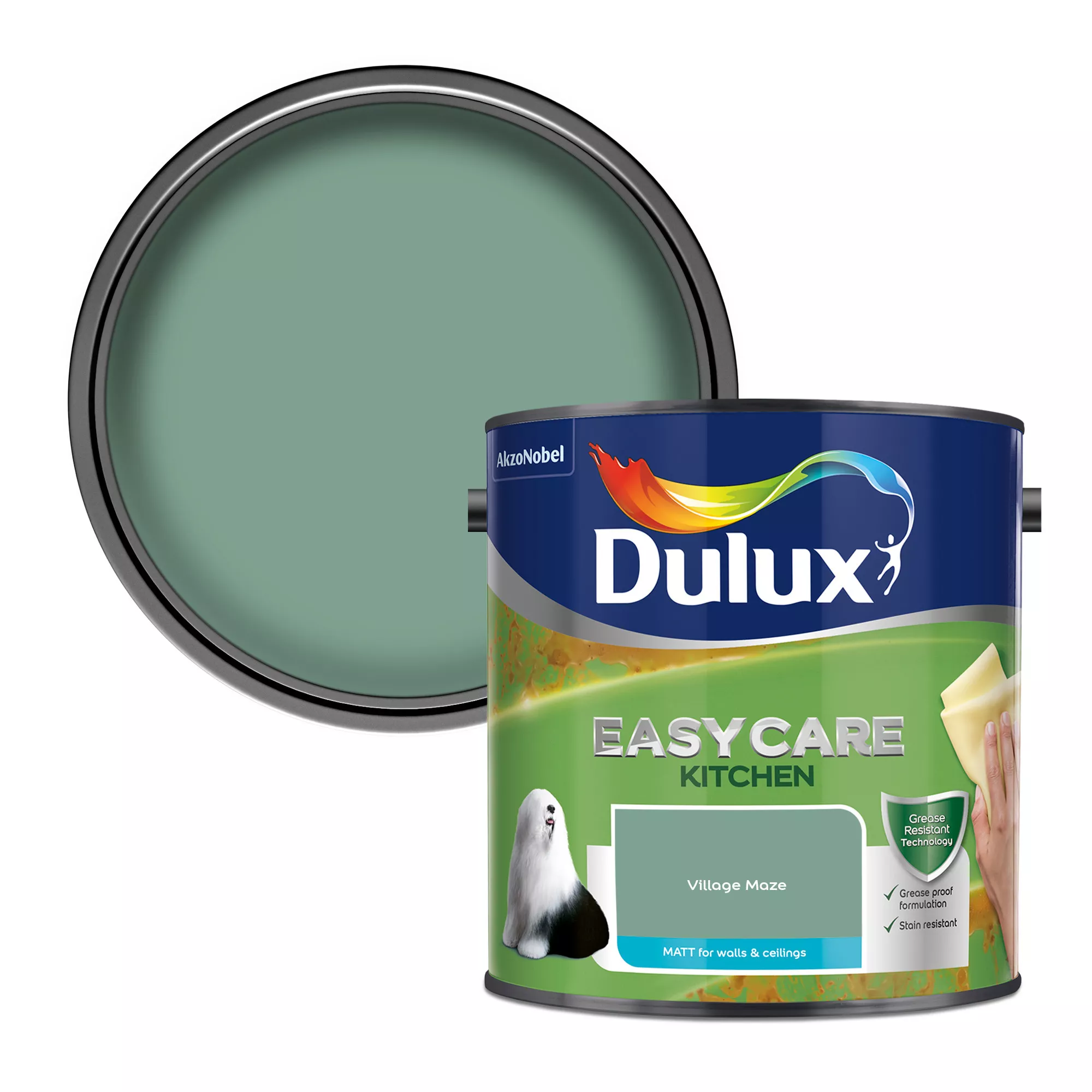 Dulux Easycare Kitchen Village Maze Matt Wall Paint, 2.5L