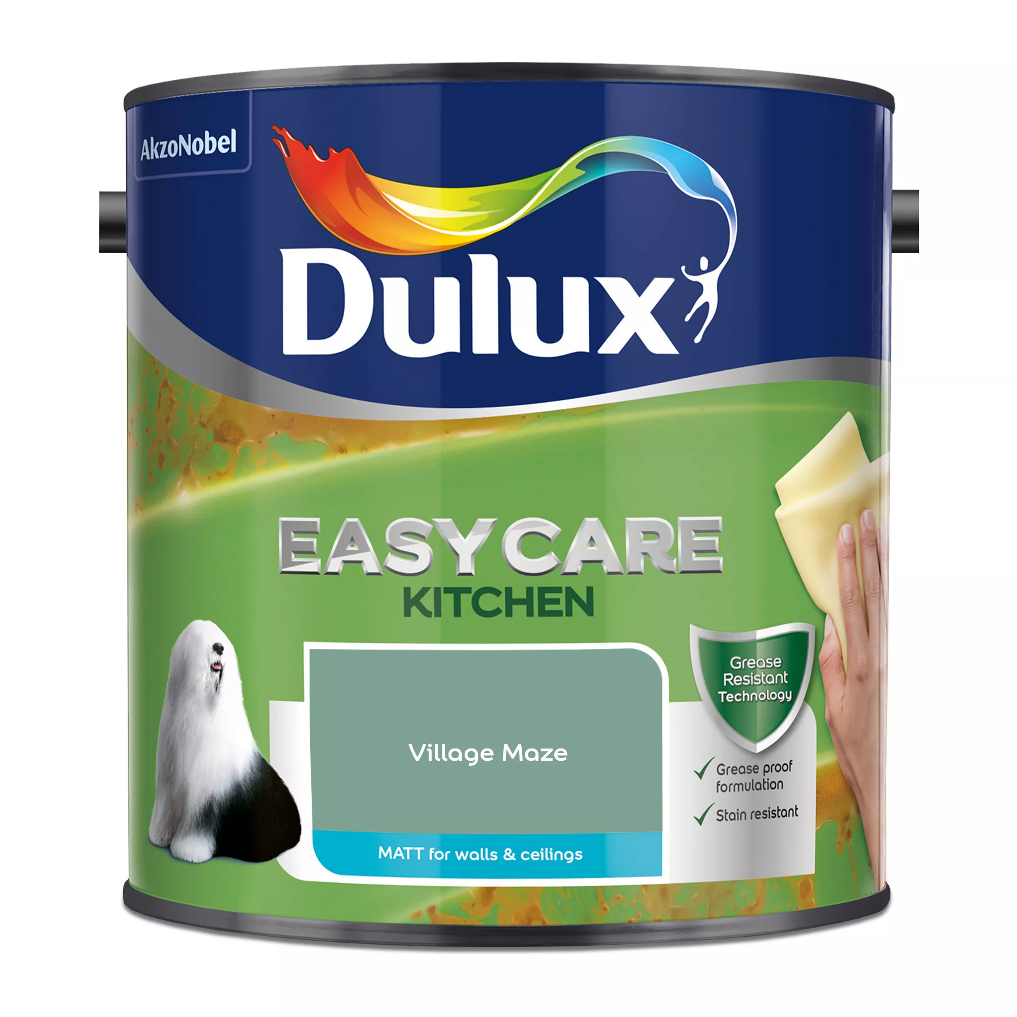 Dulux Easycare Kitchen Village Maze Matt Wall Paint, 2.5L - Image 2