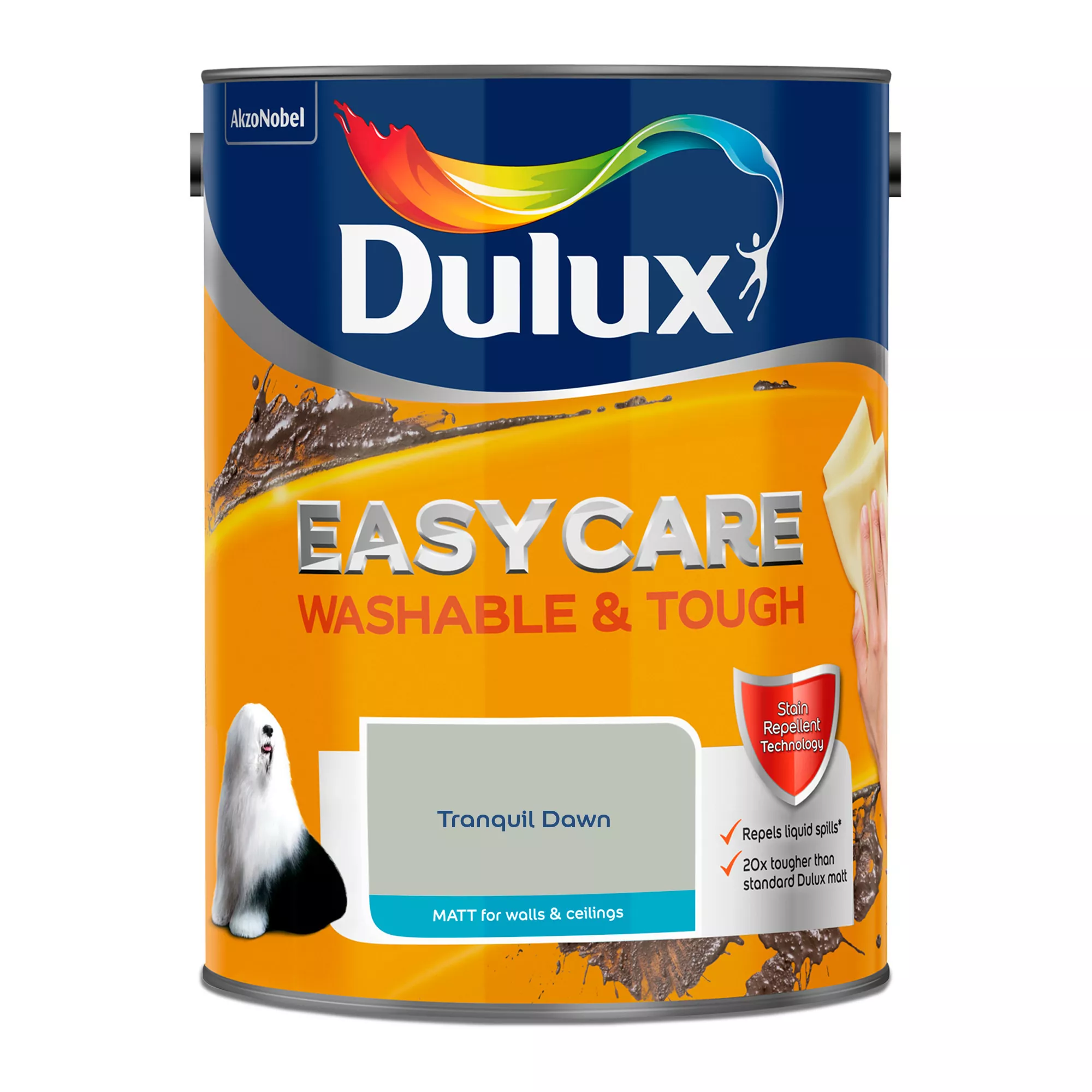 Dulux Easycare Washable & Tough Tranquil Dawn Matt Wall Paint, 5L - Image 2
