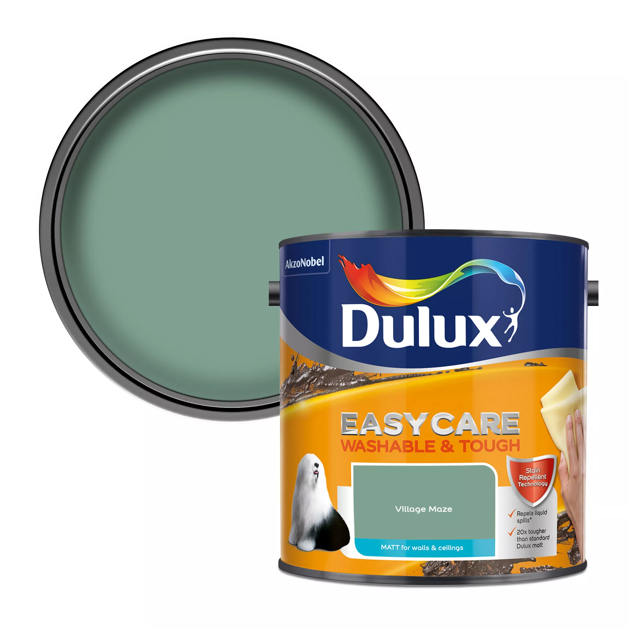 Dulux Easycare Washable & Tough Village Maze Matt Wall Paint, 2.5L