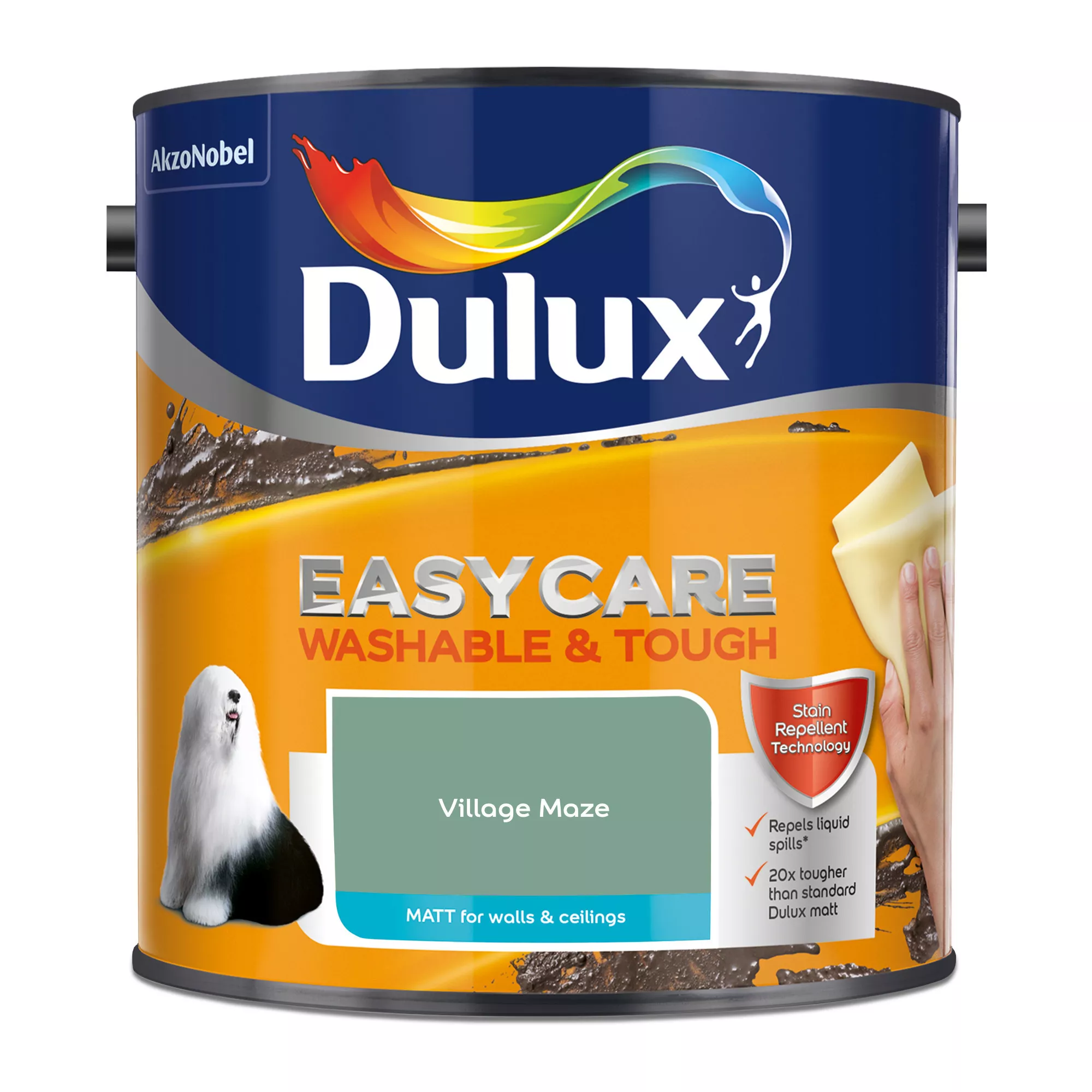 Dulux Easycare Washable & Tough Village Maze Matt Wall Paint, 2.5L - Image 2