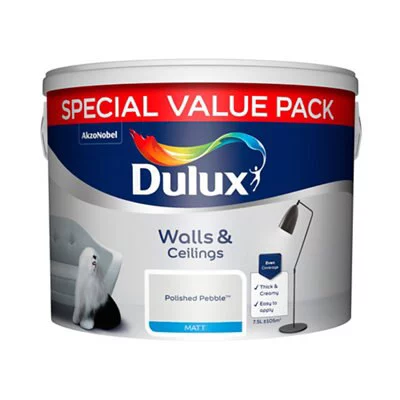 Dulux Polished Pebble Matt Emulsion Paint, 7.5L - Image 2