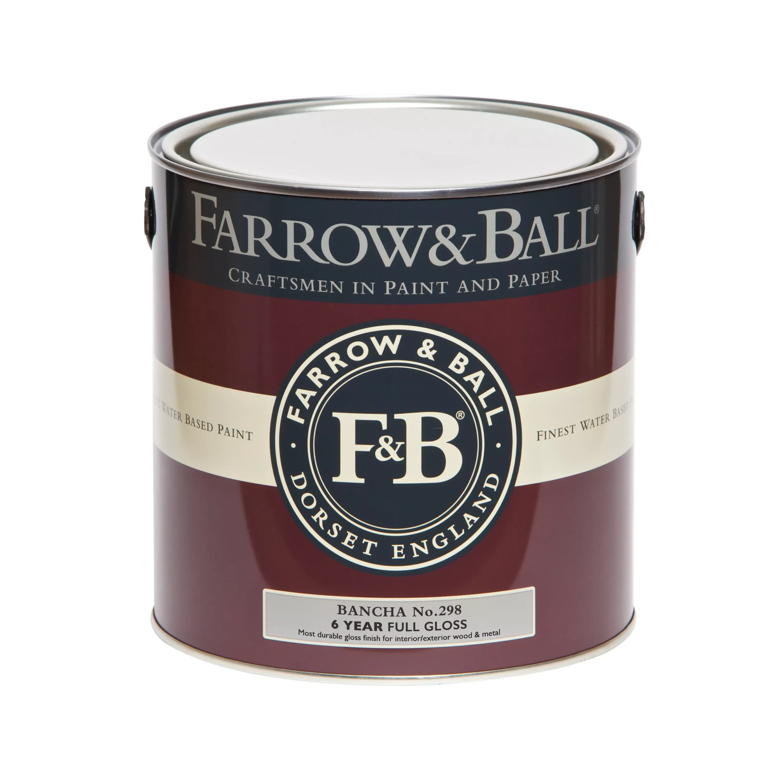 Farrow & Ball Bancha No.298 Gloss Metal & Wood Paint, 2.5L - Image 3