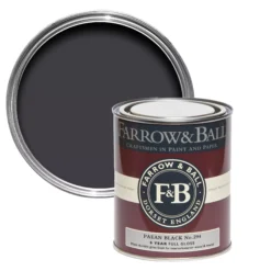 Farrow & Ball Paean Black No.294 Gloss Metal & Wood Paint, 750ml