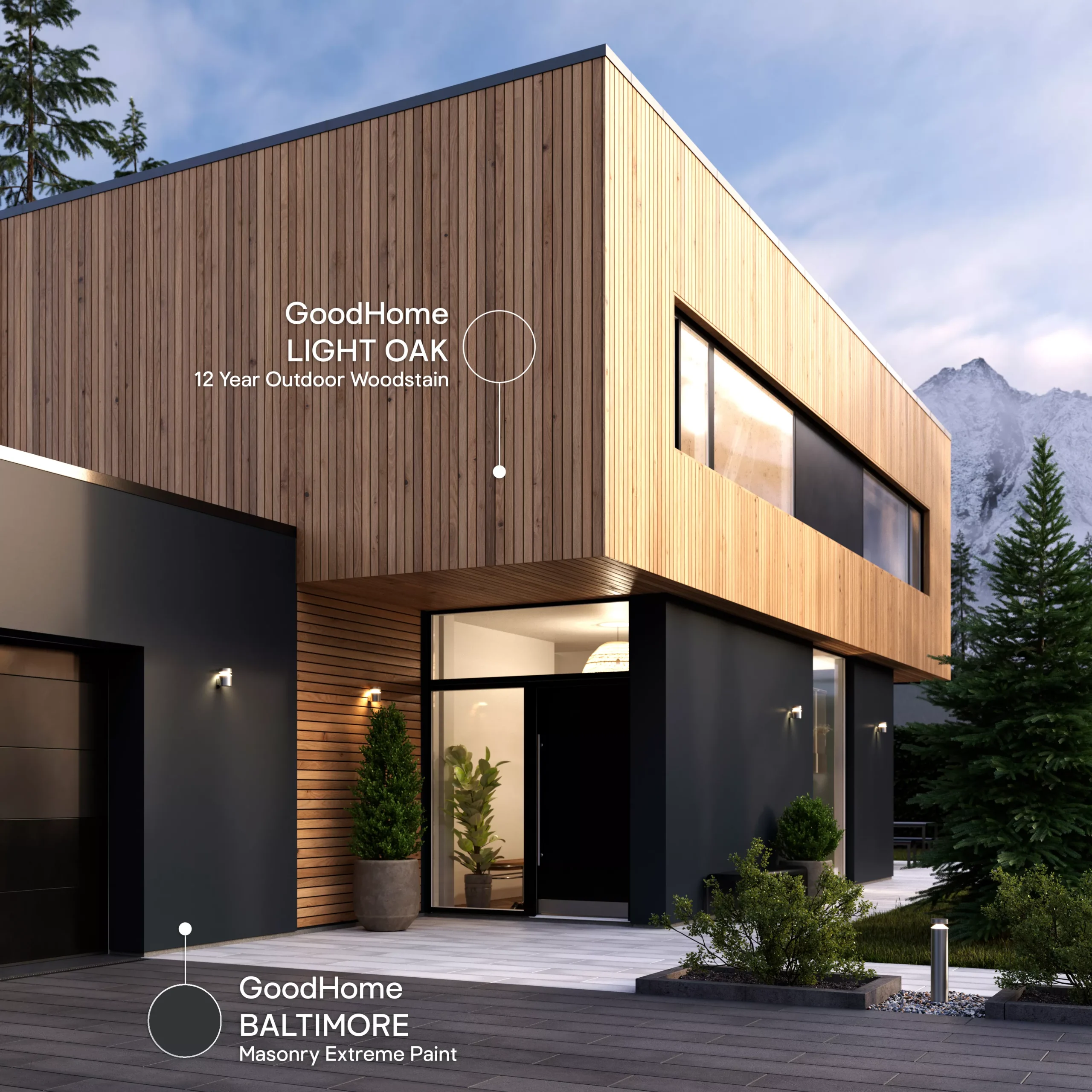 GoodHome Baltimore Smooth Matt Masonry Paint, 5L Tin - Image 3