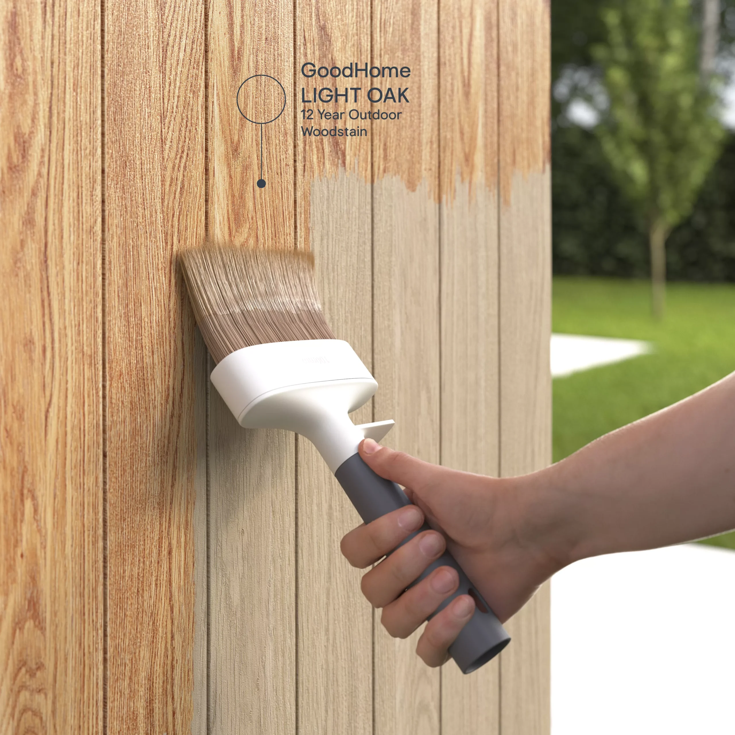 GoodHome Extreme Outdoor Light Oak Satin Quick Dry Wood Stain, 750ml - Image 5