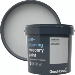 GoodHome Self-cleaning Oklahoma Smooth Matt Masonry Paint, 5L