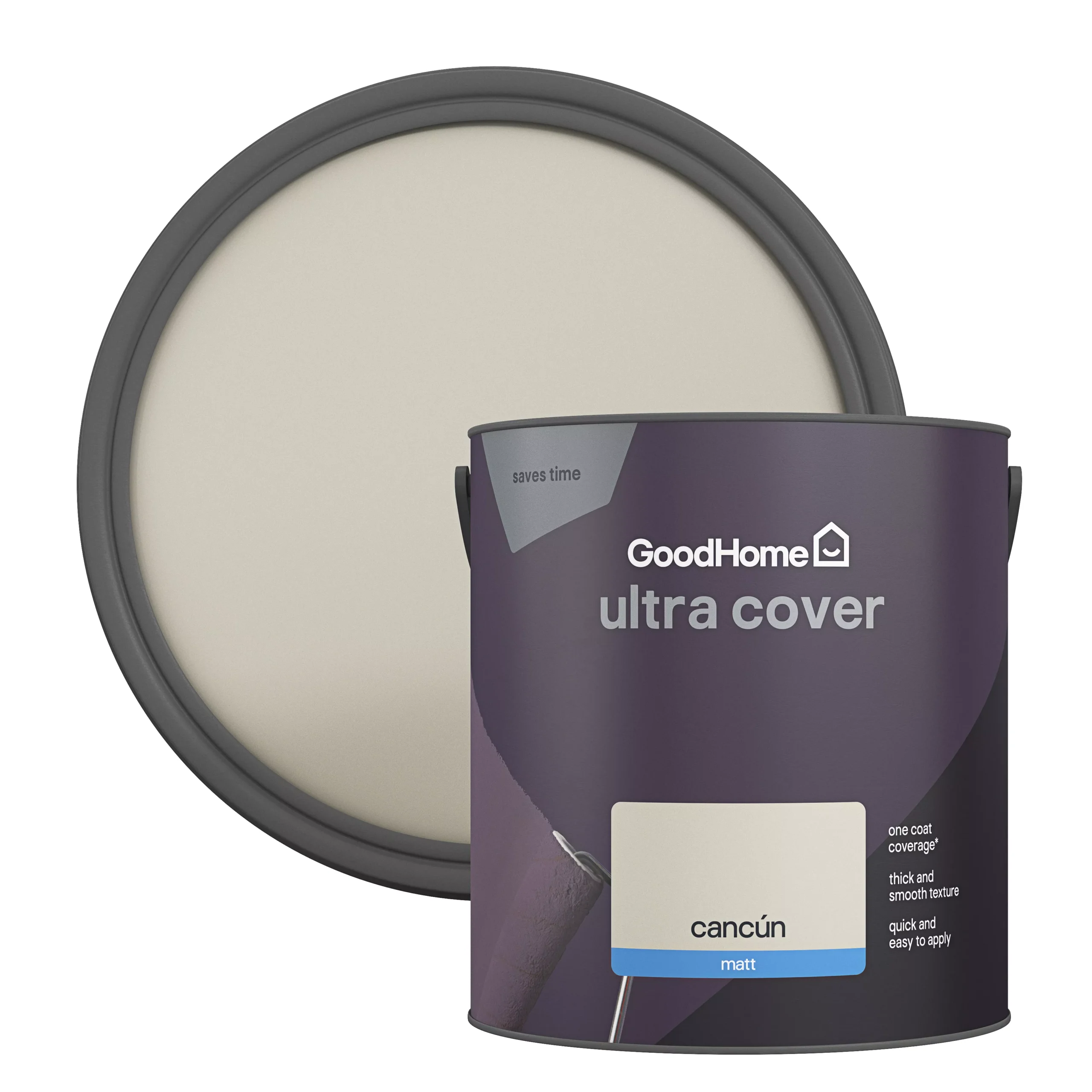 GoodHome Ultra Cover CancĂșn Matt Emulsion Paint, 2.5L