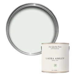Laura Ashley Duck Egg White Matt Emulsion Paint, 2.5L