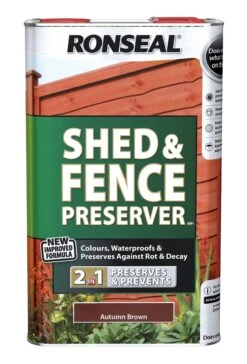 Ronseal Autumn Brown Fence & Shed Preserver, 5L
