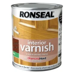 Ronseal Diamond Hard Dark Oak Matt Wood Varnish, 0.75L