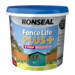 Ronseal Fence Life Plus Teal Matt Fence & Shed Treatment, 5L