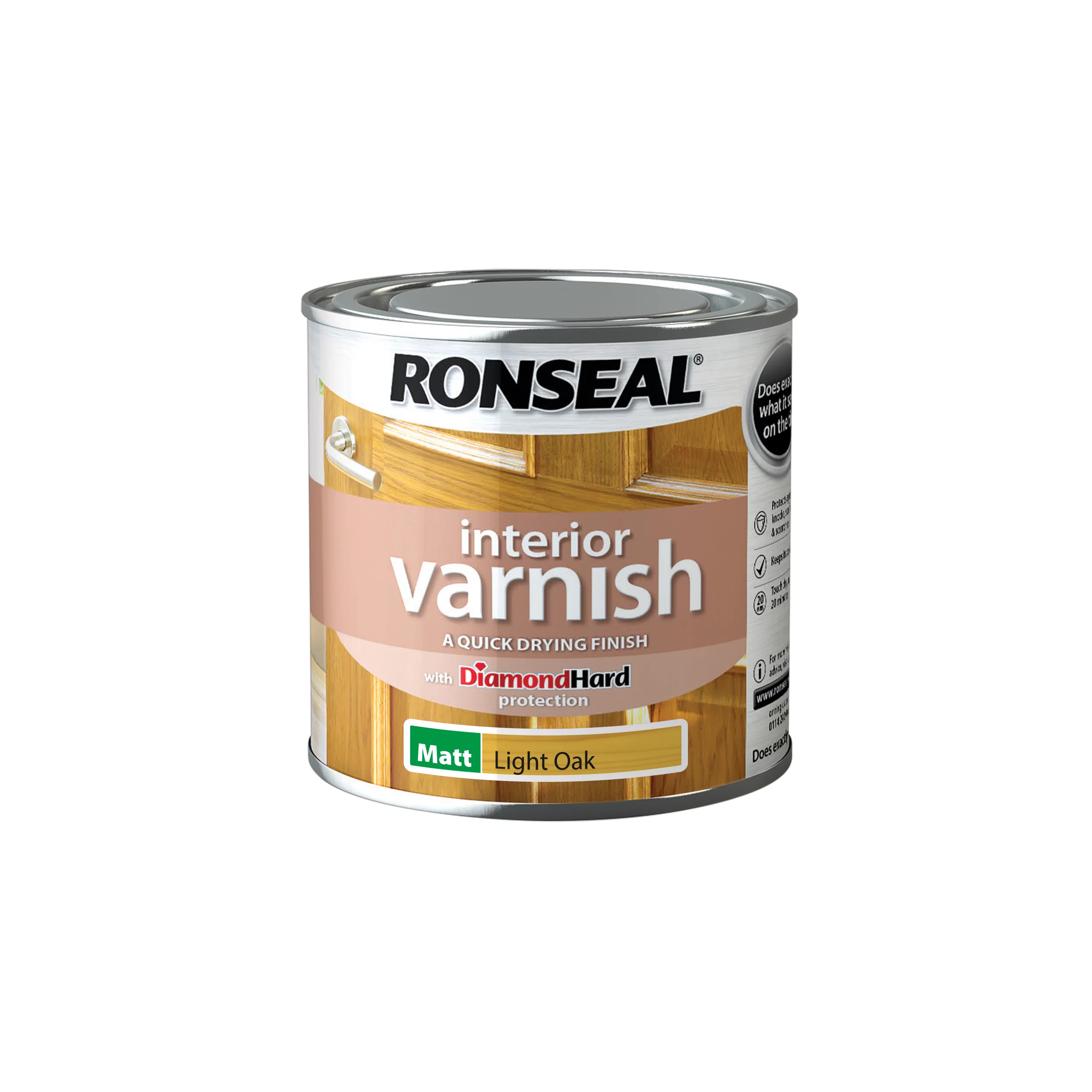 Ronseal Interior Oak Matt Varnish, 250ml - Image 2