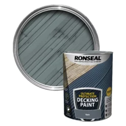 Ronseal Ultimate Protection Matt Slate Decking Paint, 5L