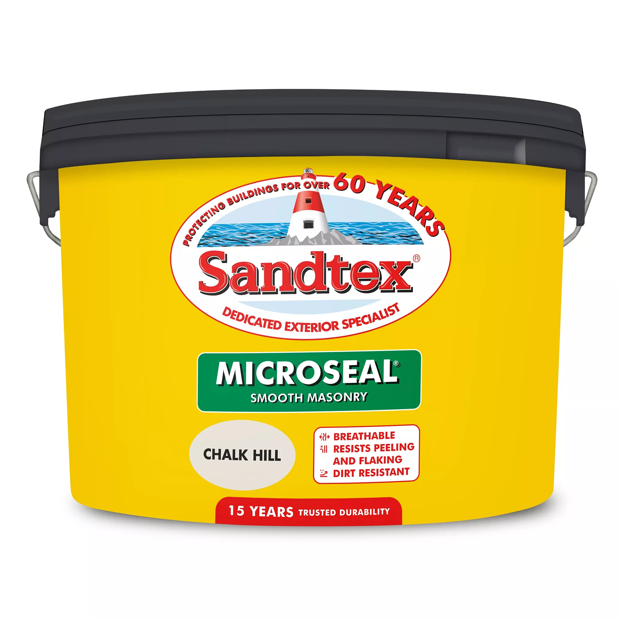 Sandtex Chalk Hill Matt Masonry Paint, 10L Tub - Image 2