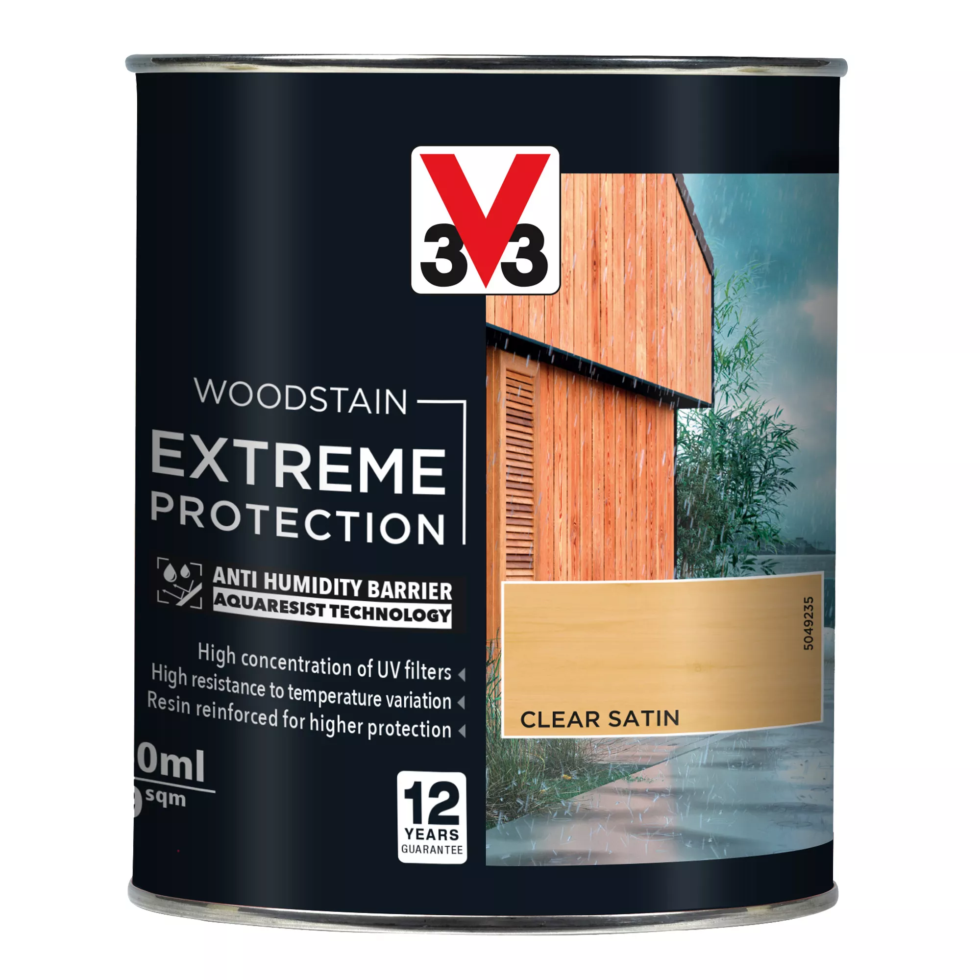 V33 Extreme Protection Clear Satin Wood Stain, 750ml - Image 2