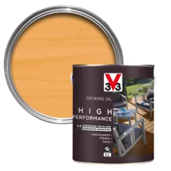 V33 High Performance Clear UV Resistant Decking Wood Oil, 5L